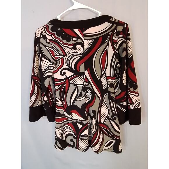 Heart Soul ; Multicolor blouse with black cummerbund and sliver clasp - Picture 5 of 8